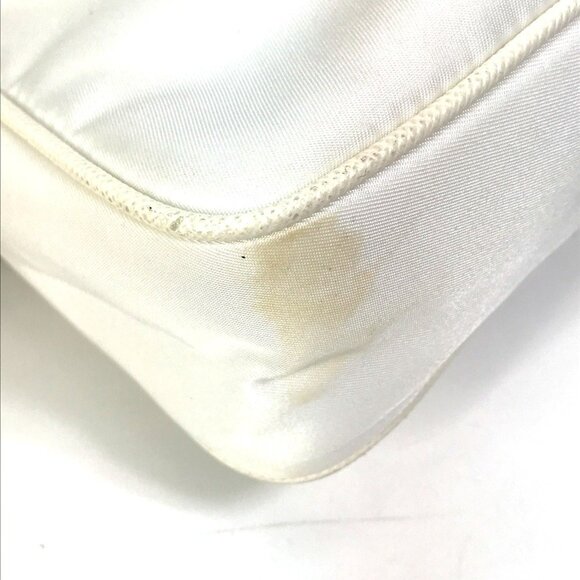 PRADA White Triangle Shoulder Bag - Picture 2 of 16